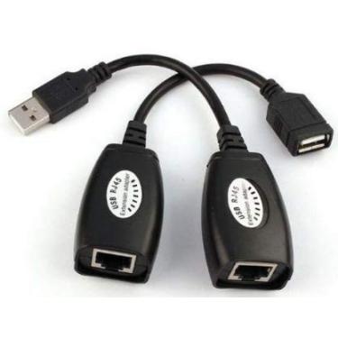 Imagem de Adaptador Usb P/ Rj45 Cat5/Cat6 Ate 45m Fca-90