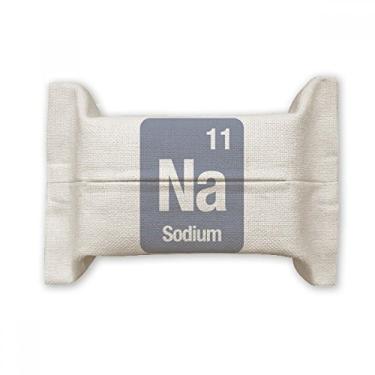 Imagem de Bolsa de linho de algodão com elemento químico de sódio para ciências faciais