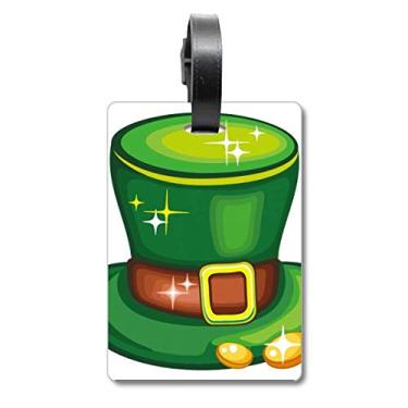 Imagem de Shine Green Hat Ireland St.Patrick's Day Mala Etiqueta de Bagagem Cartão de Bagagem Etiqueta Scutcheon Etiqueta