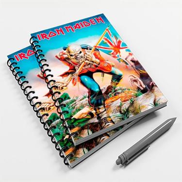 Imagem de Caderno Universitário 96 fls Rock Irom Maiden Mod 2