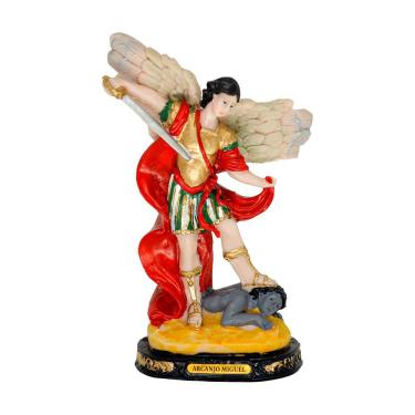 Imagem de Imagem Arcanjo Miguel 20cm Resina Colorido