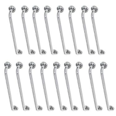 Imagem de Alça de Apoio Inox Barra 80cm Acessibilidade Kit 17 Unidades Idoso Quarto Banheiro Corr...