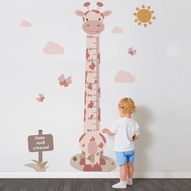 Imagem de Adesivo de Parede Régua Infantil Girafa para Quarto 146cm