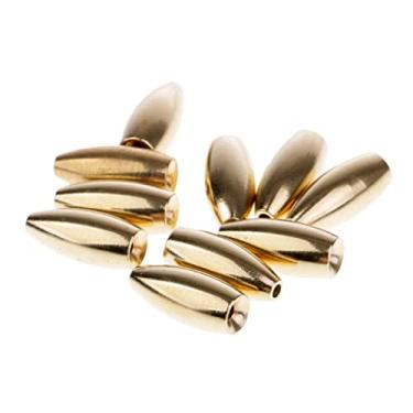 Imagem de Colaxi 10Pcs Pesos de Latão Drop Shot Slider Sea Fishing Tackle Snag Sinkers, como show da imagem, 5G.