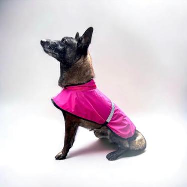 Imagem de Capa de Chuva Refletiva Way Pet Ajustável para Cão Feminino Femea Masculino Macho Dog Pet Roupa para Cachorro Cães (Grande, FEMEA)