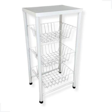 Imagem de Cesto Organizador Fruteira Empilhável 3 Andares - Duralínea