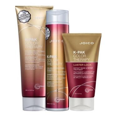 Imagem de Kit Joico K-pak Color Therapy Shampoo+ Condic+ Máscara Pq