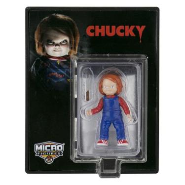 Imagem de As menores microfiguras de terror universal do mundo, a Série 1 inclui: Hellboy, Chucky e Mike Meyers do Halloween. Colete todos eles! Cada um é vendi