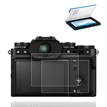 Imagem de JJC Pacote com 2 protetores de tela para câmera Fujifilm X-S20, ultrafino, antiimpressões digitais, antiarranhões, rigidez 9H, bordas arredondadas, protetor de vidro temperado