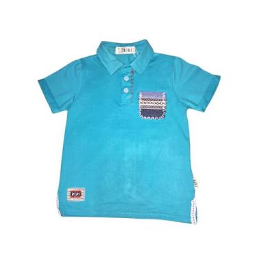 Imagem de Camiseta Polo Infantil Bebê Com Botões  Na Gola-Kiki Boy - Kiki & Mily