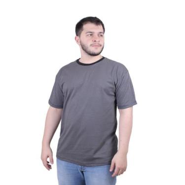 Imagem de Camiseta Masculina Adulto Básica Lisa 100% Algodão - Cia Da Malha