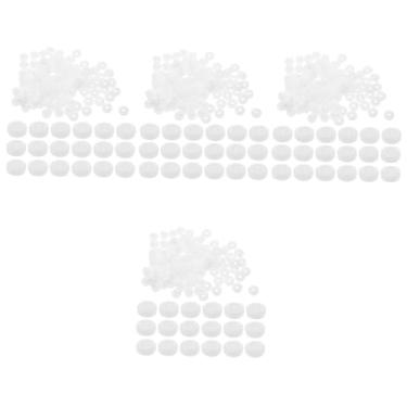 Imagem de DIYEAH 400 Conjuntos de pressão Botões de roupa Botões de plástico Botões úteis Botões de camiseta ferramenta de fixação de estalos fivela escondida Acessórios bebê branco