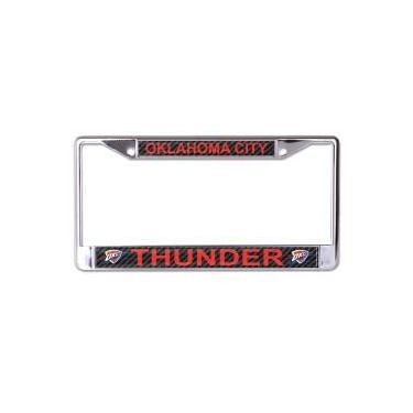 Imagem de WinCraft Oklahoma City Thunder Carbon S73762 LIC PLT Moldura S/L impressa