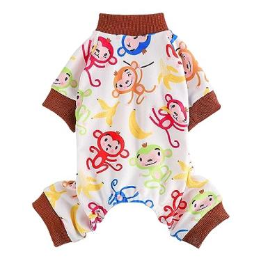 Imagem de Roupas de outono para cães pijamas para cães pequenos menina menino super macio fofo suéter pijama inverno quente filhote macacão roupas para animais de estimação macacões elásticos suéteres roupas para chihuahua yorkie fantasias de gato