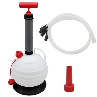 Imagem de AIRTAK Extrator de óleo a vácuo, extrator de fluido, extrator manual de bomba de troca de óleo para motores de margem, automotivo, cortadores de gás, tratores, refrigerante (6L)