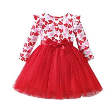 Imagem de LRSQOICM Macacão infantil para meninas Ano Novo Chinês Tang vestido de terno infantil vestido xadrez, Vermelho, 3-4 Anos