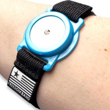 Imagem de Braçadeira para Freestyle Libre 1 e 2 14 dias: 10 – 40 cm Capa flexível do sensor de proteção do transmissor faixa de braço e perna – Chega de adesivos (faixa ativa de 10 a 40 cm, cetim azul petróleo)