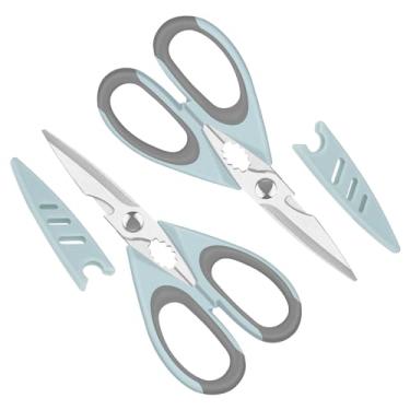 Imagem de Buspoll Tesoura de Cozinha Multifuncional, Tesoura para Canhotos, Aço Inoxidável, Resistente e Afiada