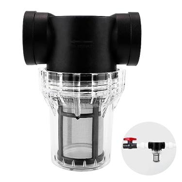 Imagem de Filtro de bomba de água, filtro de malha em linha, filtro de sedimentos de mangueira de jardim de 2,5 cm, filtro de tubulação de alto fluxo para trailer, jardinagem ao ar livre, lavadora de pressão