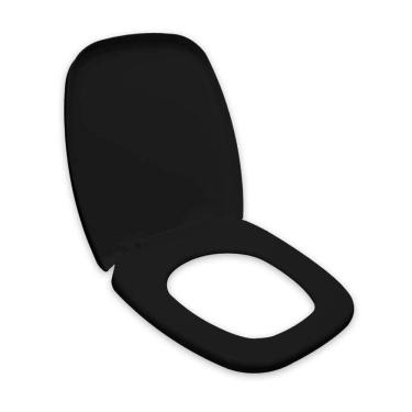 Imagem de Assento Sanitário em Resina Termofixa para as Louças Fit Versato Savary Soft Close Tupan Preto