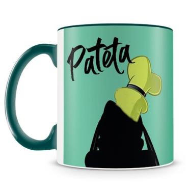 Imagem de Caneca Pateta Amo Canecas, 325ml, Cerâmica, Verde, Personagem Disney, Uso em Micro-ondas e Lava-louças
