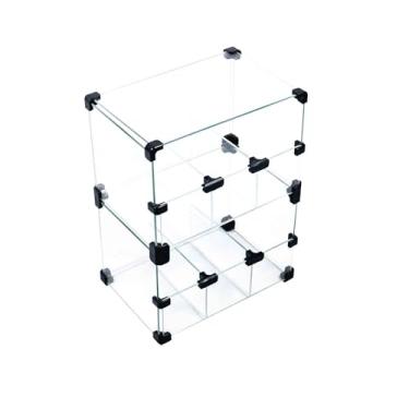 Imagem de Baleiro Expositor Preto de Vidro - 0,30 x 0,40 x 0,20m