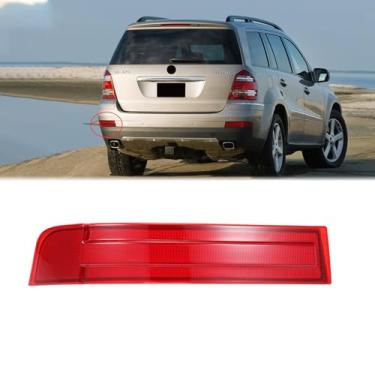 Imagem de BINB ROAD Luz refletora traseira esquerda LED lado do motorista acabamento vermelho 1648201174 compatível com Mercedes-Benz GL320 GL450 GL550 X164 2007-2009