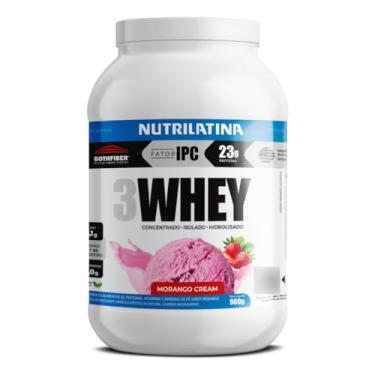 Imagem de Nutrilatina, Whey Protein 3w Sabor Morango Cream 900g | Nutrilatina