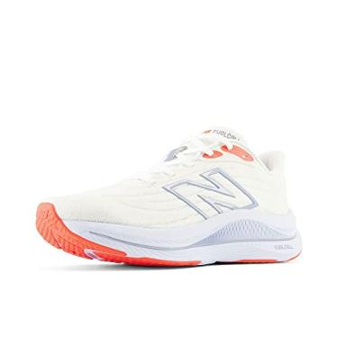Imagem de New Balance FuelCell Walker Elite V1 Tênis de caminhada feminino, Branco/libélula neon/cinza ártico claro, 6.5 Wide