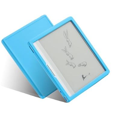Imagem de Mingfeng Capa traseira de silicone macio Fro para Onyx Boox Leaf 3 2 Capa protetora fina para eBook Boox Page Galileo 2023 Funda boox Go Color 7 (azul)