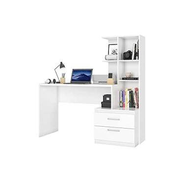 Imagem de Escrivaninha com Estante 2 Gavetas Poli Siena Móveis