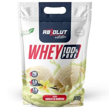 Imagem de Absolut Nutrition, Whey 100% Pure, 21 gramas de proteína, adoçado com stevia, Mono Sabor, Sabor baunilha, Pouch, 900 gramas