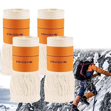 Imagem de SUPENG Pacote de 4 mechas para fogão a petróleo para ambientes internos, pavio de aquecedor de querosene, pavios de substituição de fogão a querosene, fogões e aquecedores de estufa 95 x 2,5 x 180 mm