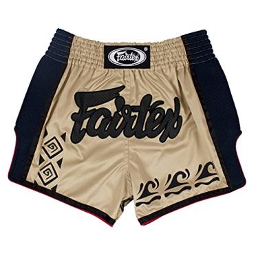 Imagem de Shorts de boxe Fairtex slim cut Muay Thai, Caqui, X-Large