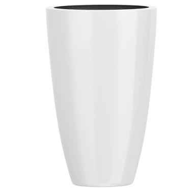 Imagem de Vaso Plantas Decorativo Fibra De Vidro Grande 70cm Roma M (Branco)