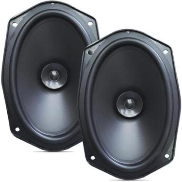 Imagem de Par Auto Falante 6x9 Polegadas 70w 4 Ohms Full Range Som 69Carro Tampã