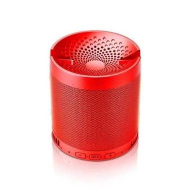 Imagem de Caixa De Som Bluetooth 8W Fm Usb Micro Sd D-Q3 Vermelha - 3D Comercial