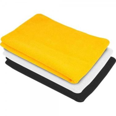 Imagem de Toalha de microfibra para secagem automotiva 40 cm x 40 cm 3 peças - V