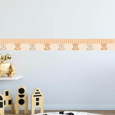 Imagem de Faixa Decorativa Infantil Ursos Fofinhos Diversas Cores Quarto Bebê 1M