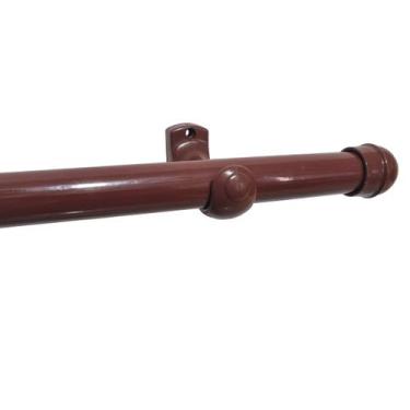 Imagem de Varão para Cortina 2 metros Kit 28mm Bastão Suporte Simples - ENTROU C