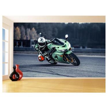Imagem de Papel De Parede 3D Moto Gp Grand Prix Corrida 3,5M Bkm82 - Você Decora