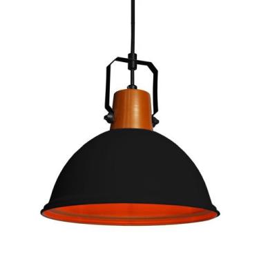 Imagem de Luminária Teto Pendente Factory P Industrial - Taschibra, Preto
