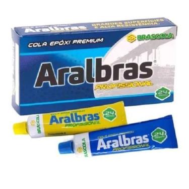 Imagem de Aralbras profissional 234g 24 horas cola epóxi forte - Brascola