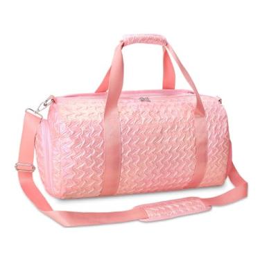 Imagem de Bolsa de viagem de ginástica para meninas – Bolsa esportiva de ginástica com compartimento para sapatos e bolso molhado, bolsa de viagem de unicórnio para crianças, adolescentes, festa do pijama