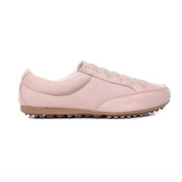 Imagem de Sapatênis Feminino Em Couro Com Ajuste Elástico Muito Confortável e Pr