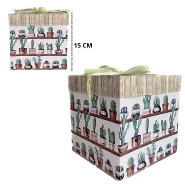 Imagem de Caixa Embalagem Para Presente De Papel 15cm Laço - Inter