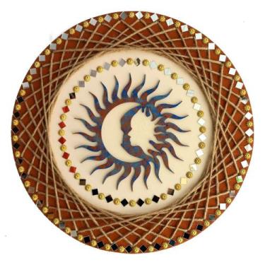 Imagem de Mandala Eclipse/Amor e União 40cm - Aqui Tem Magia
