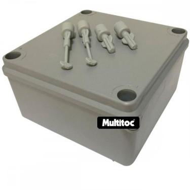 Imagem de Caixa De Passagem Cinza Opaca  10x10x5 cm - Multitoc
