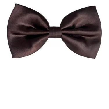 Imagem de Gravata Borboleta Social Com Regulador Ref: 247 - karecato, Marrom, In