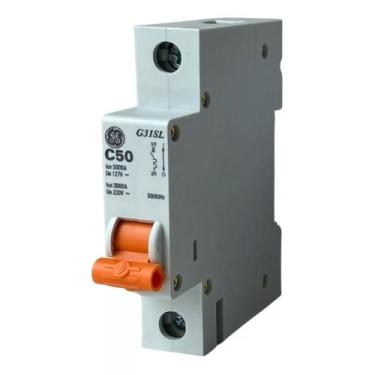 Imagem de Disjuntor Monofasico Din 1P 50A 220v Curva C 5Ka G31SLC50 GE - Abb